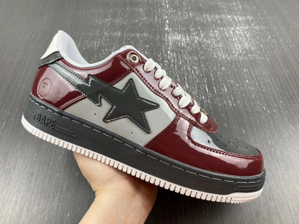 Lightweight A Bathing Ape Bape Sta Nostalgic Burgundy Grey 5317
