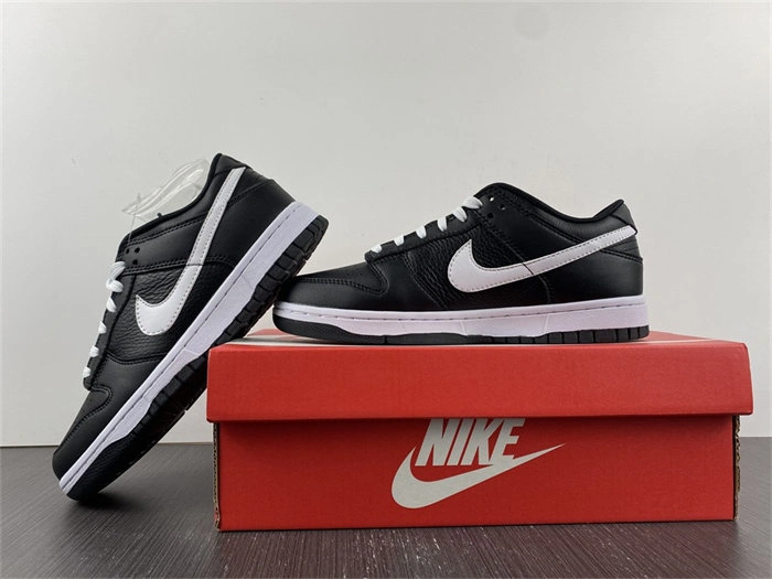 Fashionable Nike Dunk Low Black White DJ6188- 4742