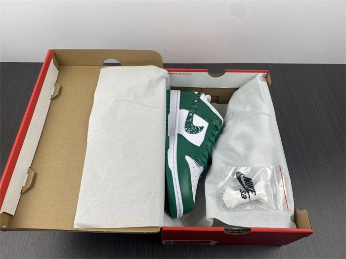 Elegant Nike Dunk Low Essential Paisley Pack Green DH4401- 4763