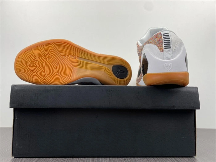 Vibrant Nike Kobe 9 Elite Low HTM Milan White Multi-Color 698595- 5014